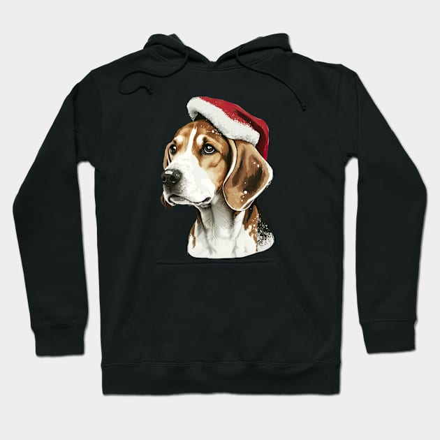 Christmas Beagle Hoodie by JayD World